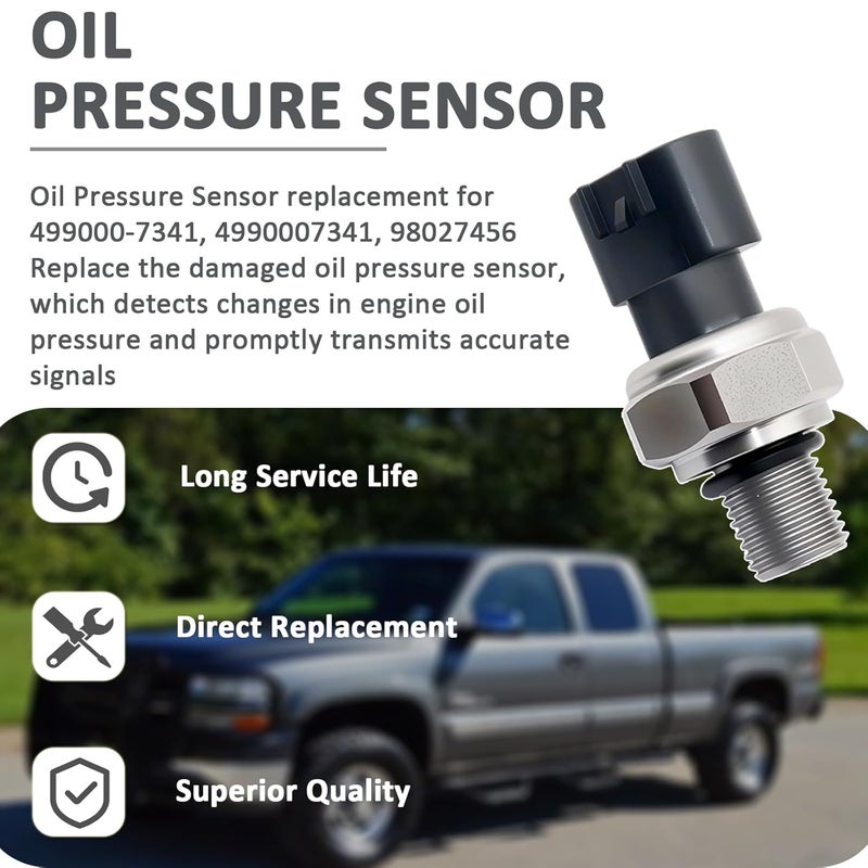 repustor Oil Pressure Sensor for Duramax 03-09 Chevy GMCLB7 LLY LBZ 6.6L 98027456 4990007341 - Image 4